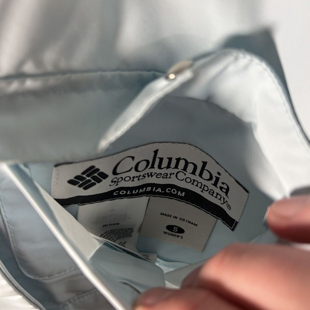 Columbia Coat Women's Small Light Blue Full Zip Winter Jacket - Picture 5 of 9